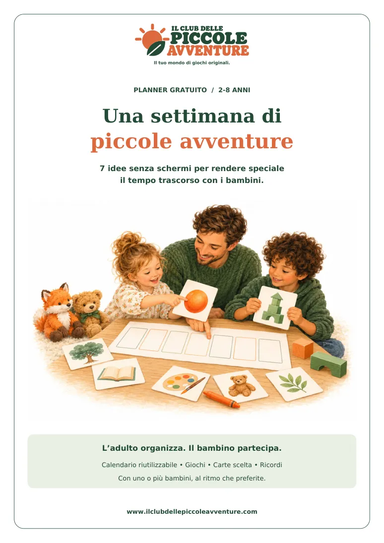 Copertina del planner Una settimana di piccole avventure